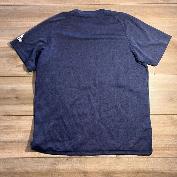 ‎Adidas Blue Athletic Workout Shirt Men Large  Bin D-17 - Picture 5 of 5